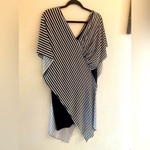 Yolanda Arce Black and white dress